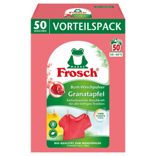 Frosch - Waschpulver Color Granatapfel (50 Waschladungen) - 3,3kg