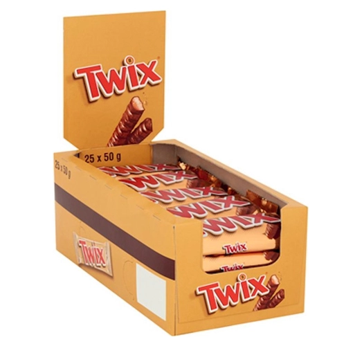 Twix - Schokoladenriegel - 25 Riegel