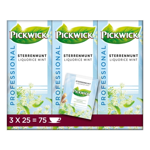 Pickwick - Professional Sterrenmunt - 3x 25 Teebeutel