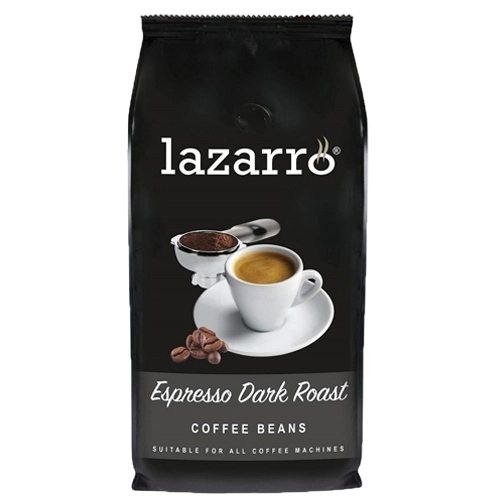 Lazarro - Espresso Dark Roast Bohnen - 8x 1 kg