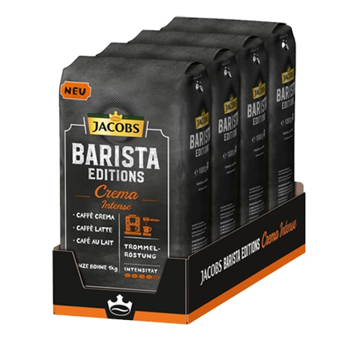 Jacobs - Barista Editions Crema Intense Bohnen - 4x 1kg