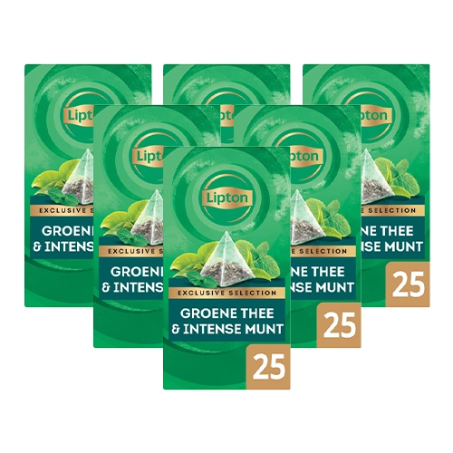 Lipton - Exclusive Selection Grüner Tee & Intensive Minze - 6x 25 Teebeutel
