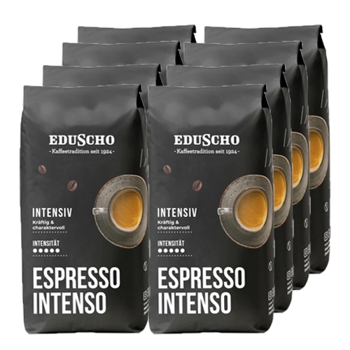 Eduscho - Espresso Intenso Bohnen - 8x 1kg