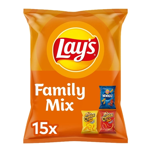 Lay&apos;s - Family Mix (3 Geschmacksrichtungen) - 15 Mini Beutel