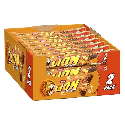 Lion - Schokolade Riegel Peanut (2-pack) - 28 Riegel