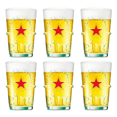 Heineken - Bierglas "Silver" 500ml - 6 stück