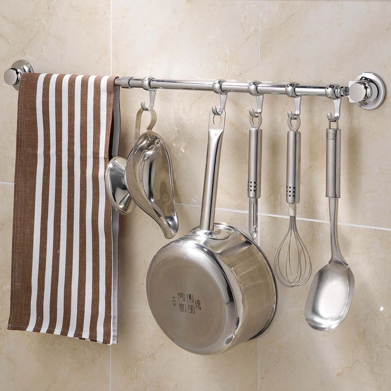 EVERLOC Hakenleiste 50 cm mit 5 Haken