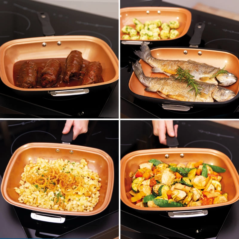 Livington Black Doubletta Wendepfanne inkl. Rezeptheft