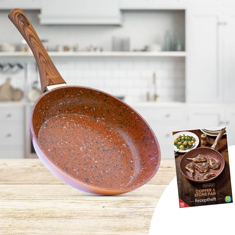 Livington Copper & Stone Pan Pfanne mit Antihaftbeschichtung / 24cm