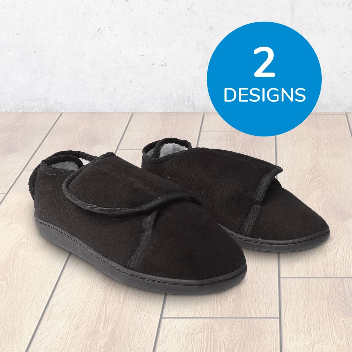 Comfy Wraps Hausschuhe mit Gelkern / M / schwarz