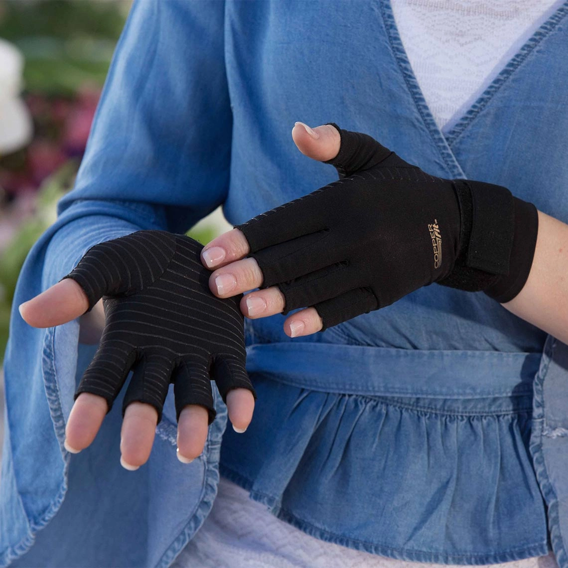 Copper Fit Hand Relief Stütz-Handschuhe