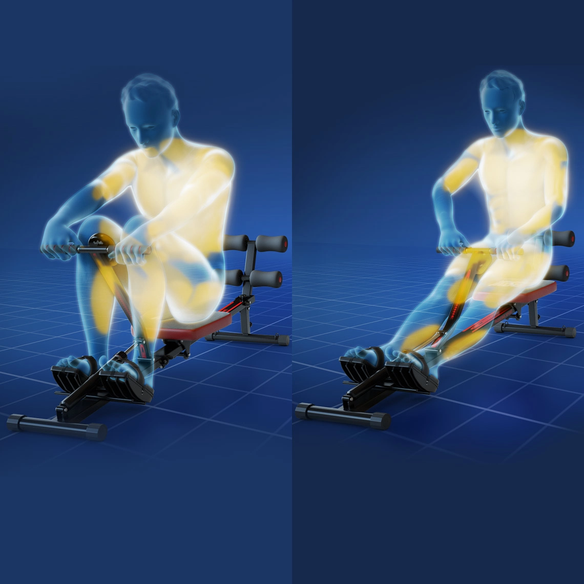 Kendox RowShaper Expert Fitness-Rudergerät inkl. Zubehör GRATIS