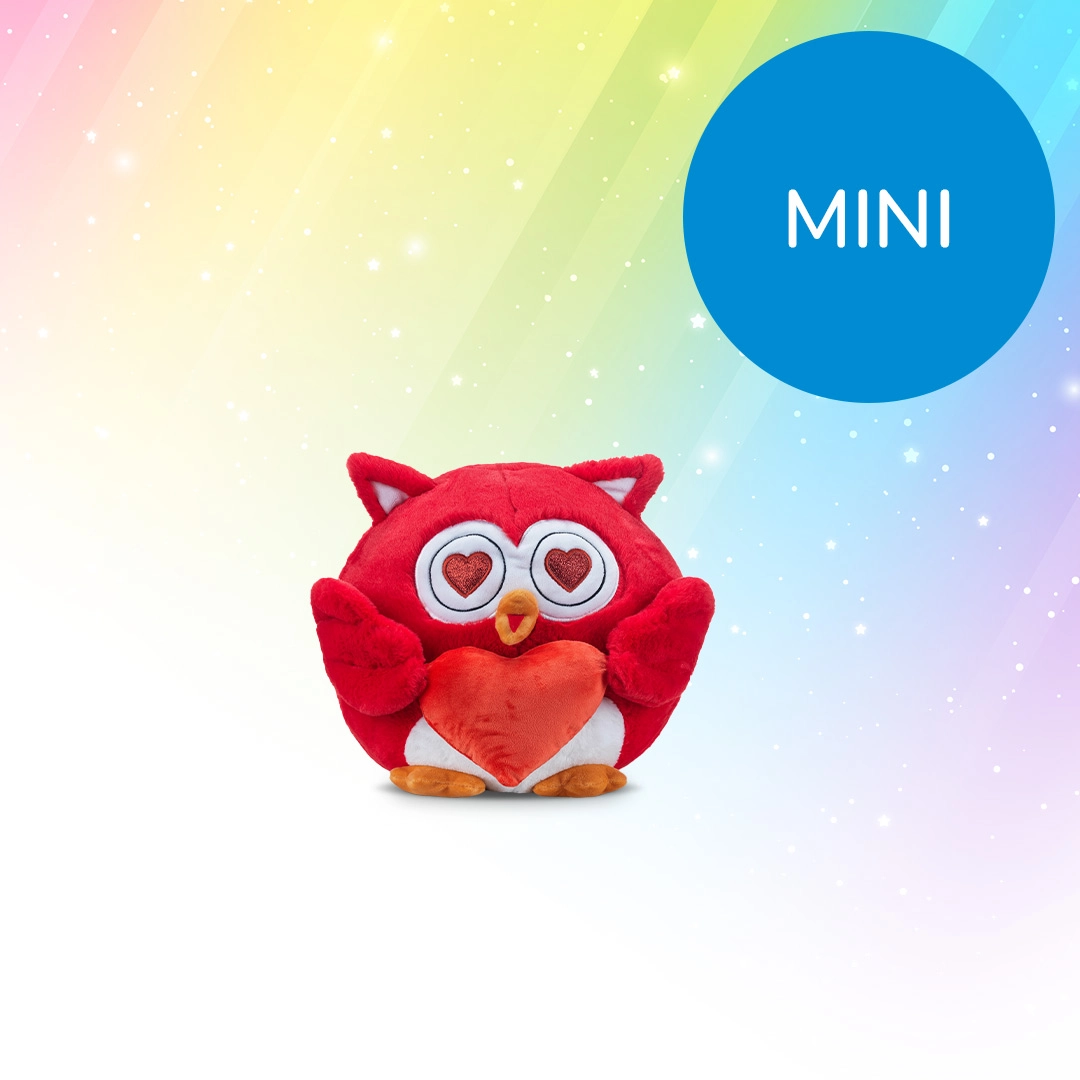 Emotion Owls - Mini Lovely Eule / rot Kuscheltier
