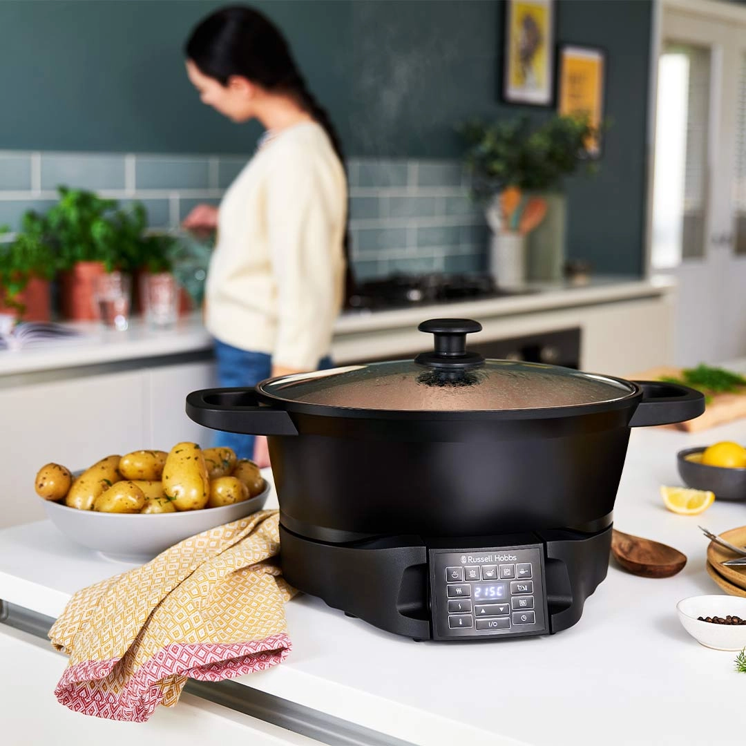 Russell Hobbs Good to Go Multi-Cooker Multikocher mit abnehmbarem Bedienfeld
