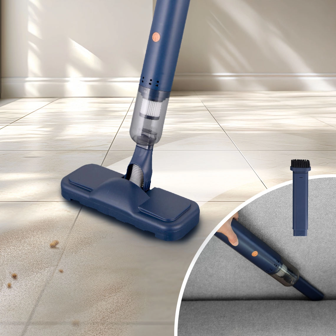 Livington DuoDuster flexibler Boden- & Handstaubsauger