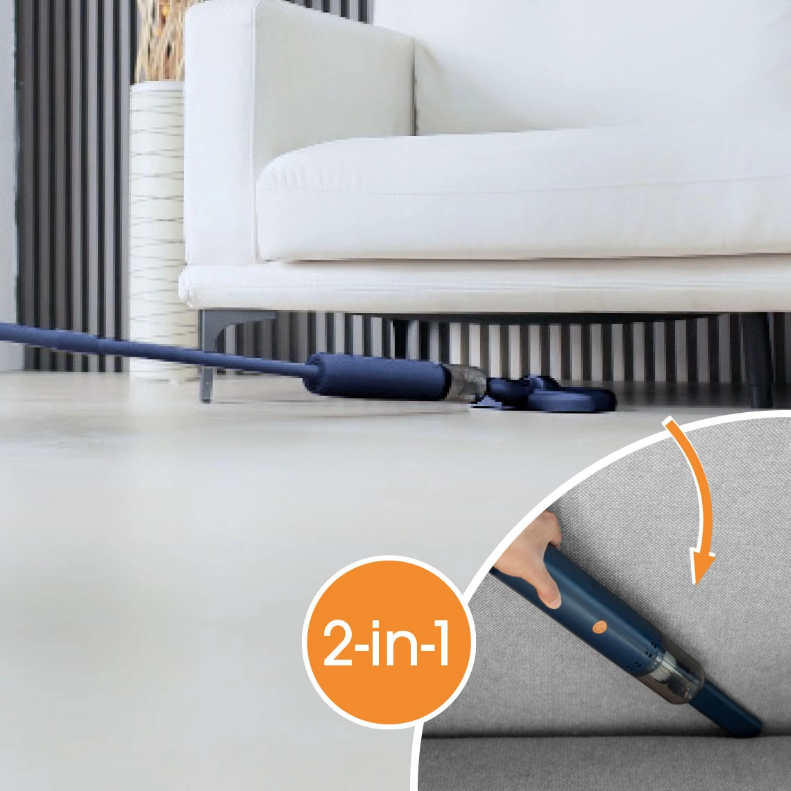 Livington DuoDuster flexibler Boden- & Handstaubsauger