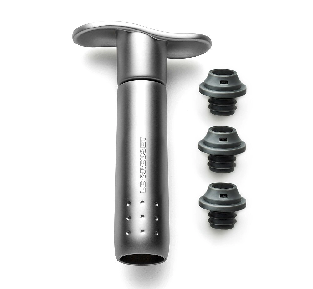 Le Creuset WA-137S Weinpumpe Metal Edition Metal