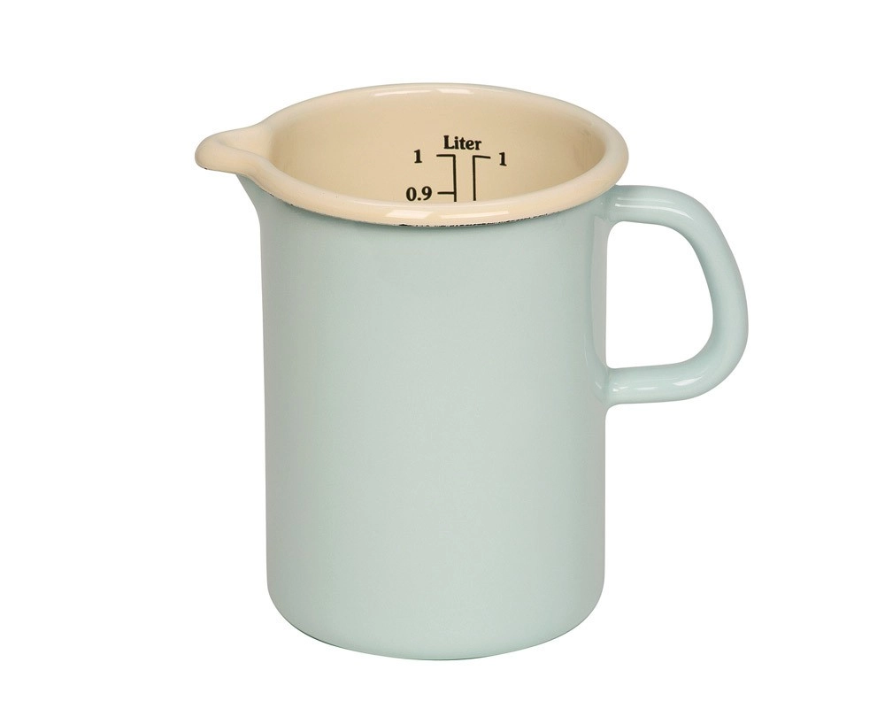Riess Küchenmaß Emaille Messbecher Pastell Türkis 10cm