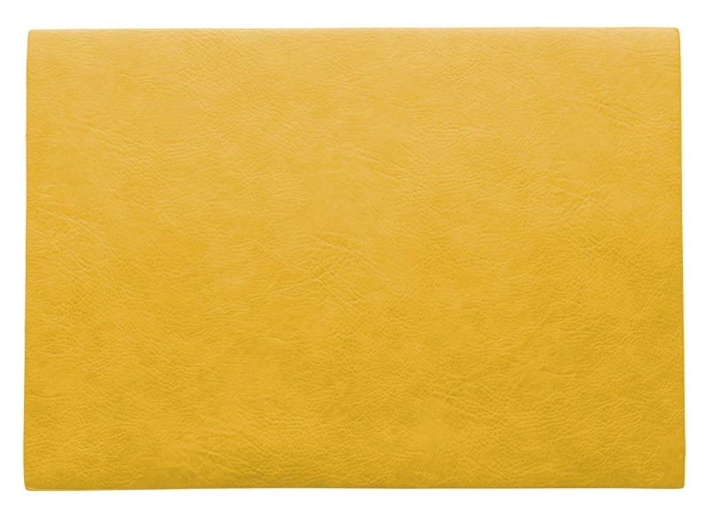 ASA Selection Tischset Corn Vintage Leder-Optik Platzset Gelb