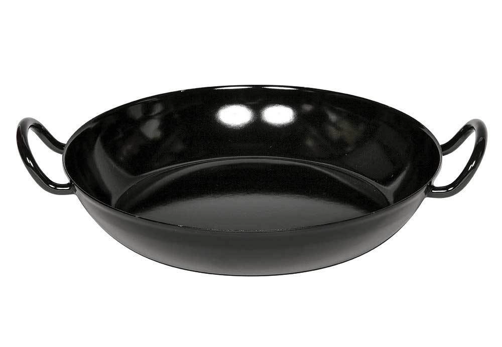Riess Schlemmerpfanne Emaille Bratpfanne Schwarz 26 cm