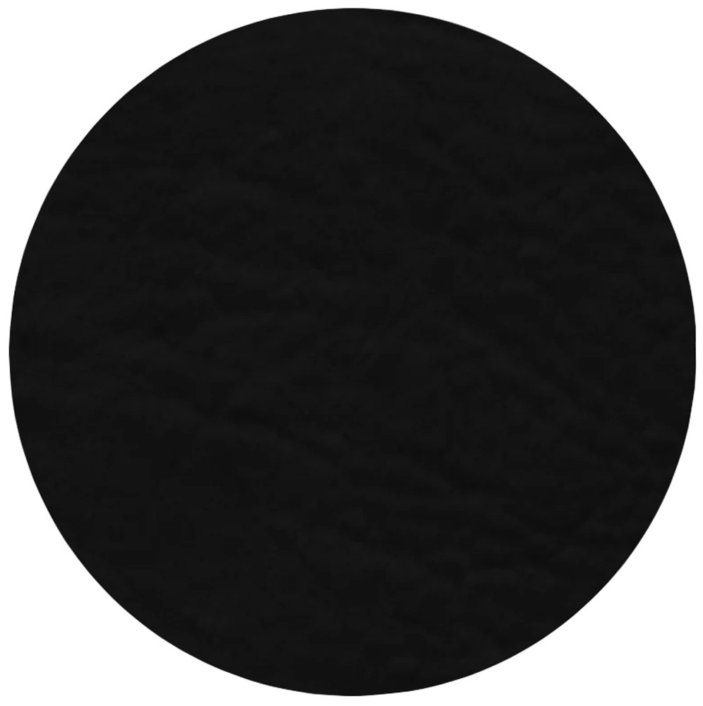 ASA Untersetzer Schwarz rund 4er Set Black veganes Leder 10 cm