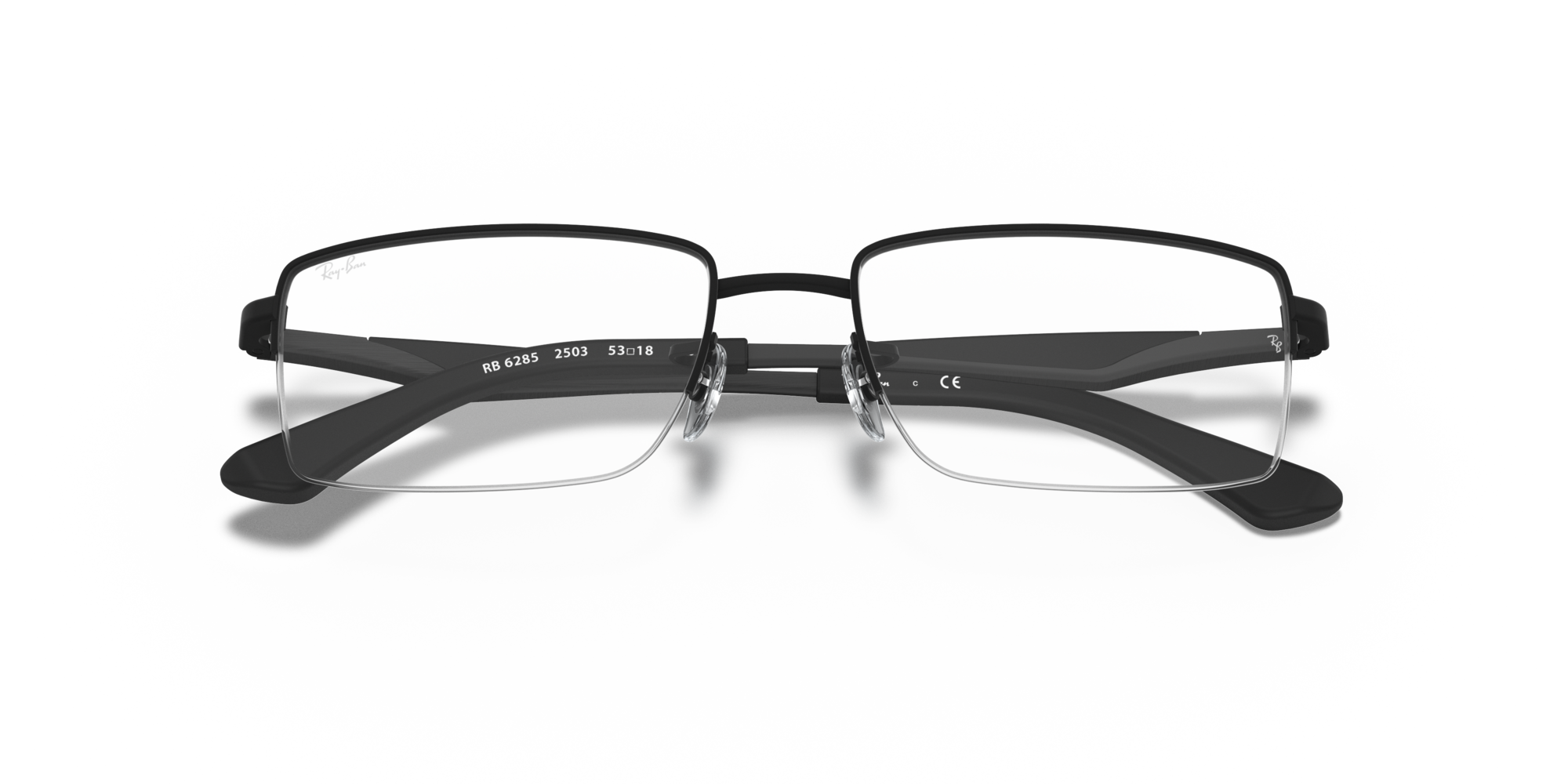 Ray-Ban RX 6285 2503, inkl. Gläser, Rechteckige Brille, Herren