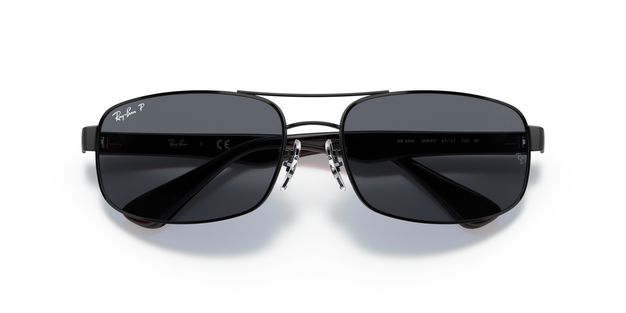 Ray-Ban RB 3445 006/P2, Rechteckige Sonnenbrille, Herren, polarisiert