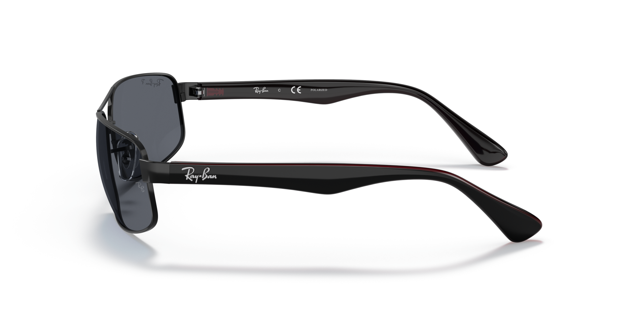 Ray-Ban RB 3445 006/P2, Rechteckige Sonnenbrille, Herren, polarisiert