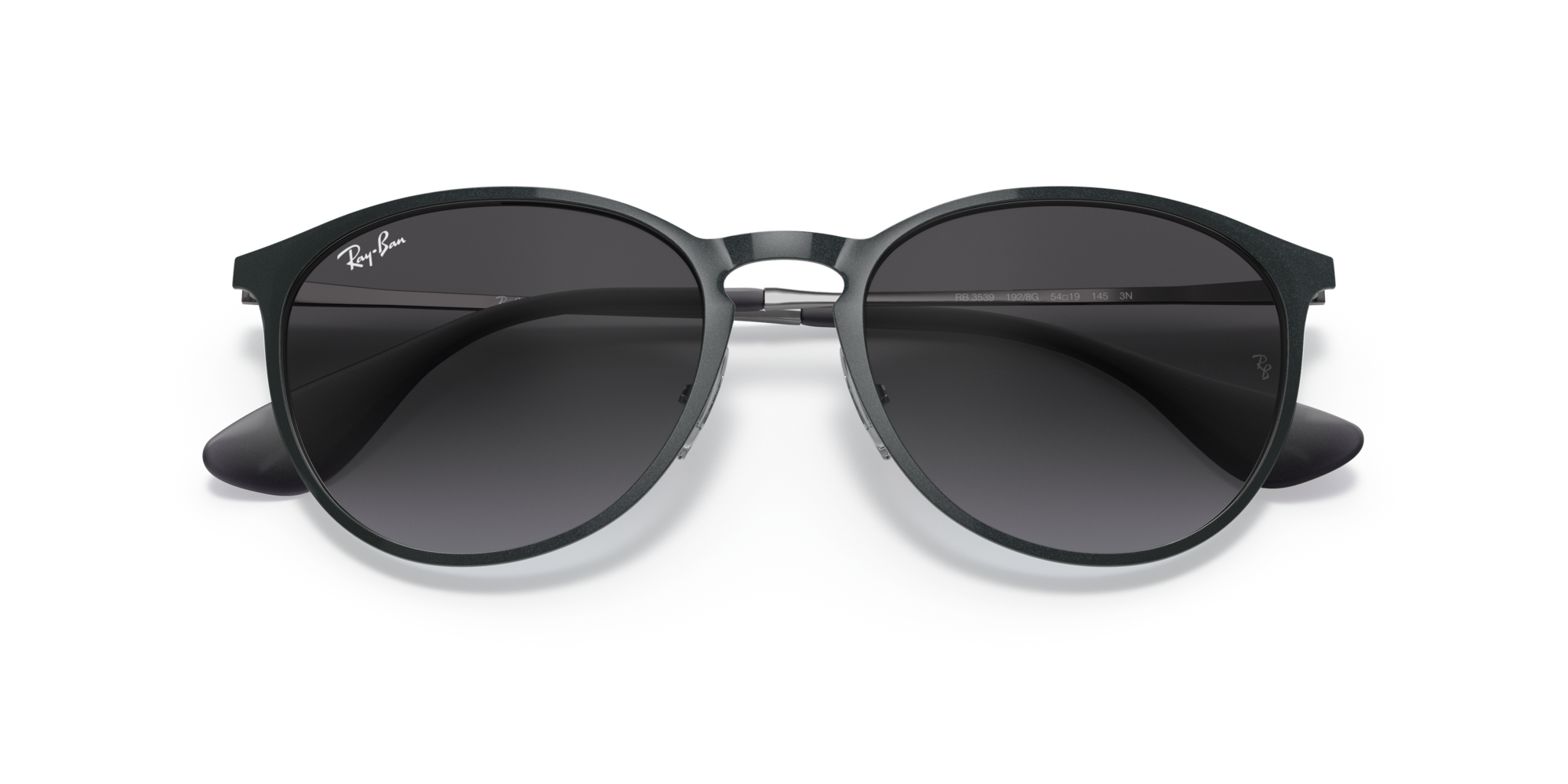 Ray-Ban Erika Metal RB 3539 192/8G, Runde Sonnenbrille, Unisex, in Sehstärke erhältlich