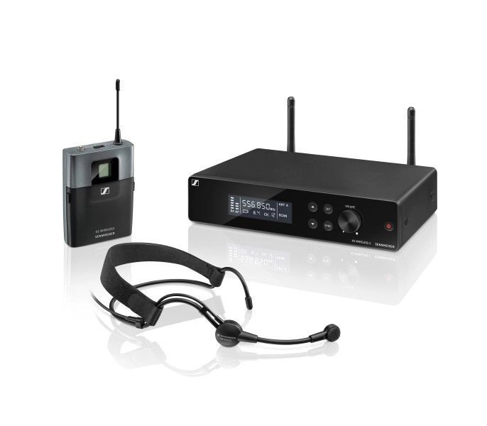 Sennheiser XSW 2-ME3-A Headset-Wireless-System mit GA1 19" Kit, Drahtlos-System