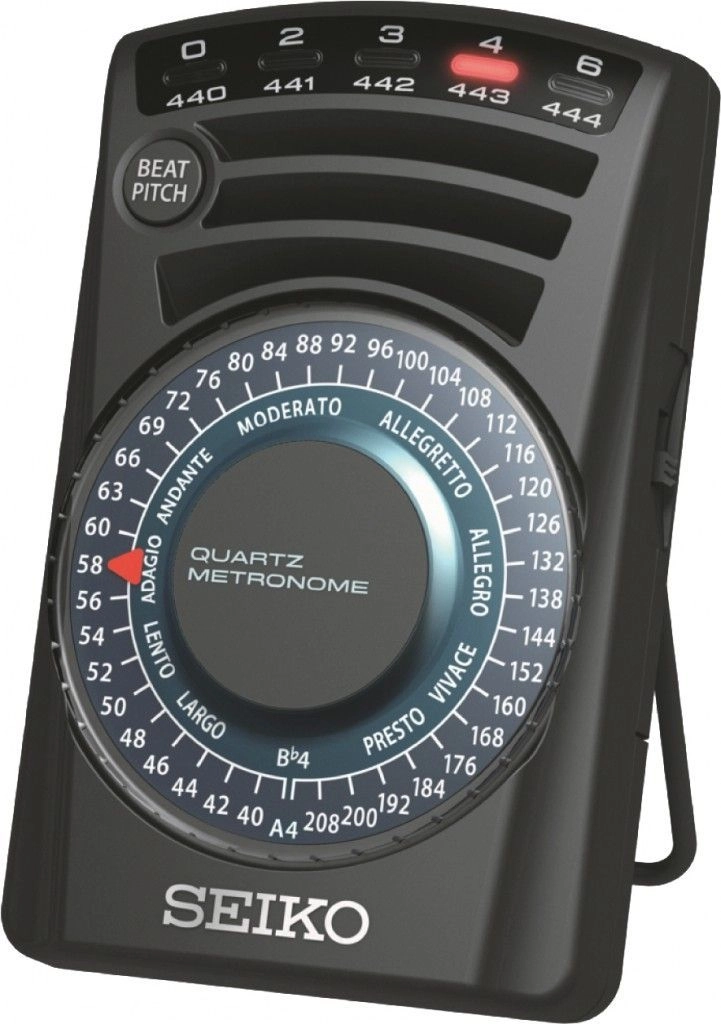 Seiko SQ-60 Quarz Metronom, Taktell mit Lichtanzeige, 2 laute Metronomtöne