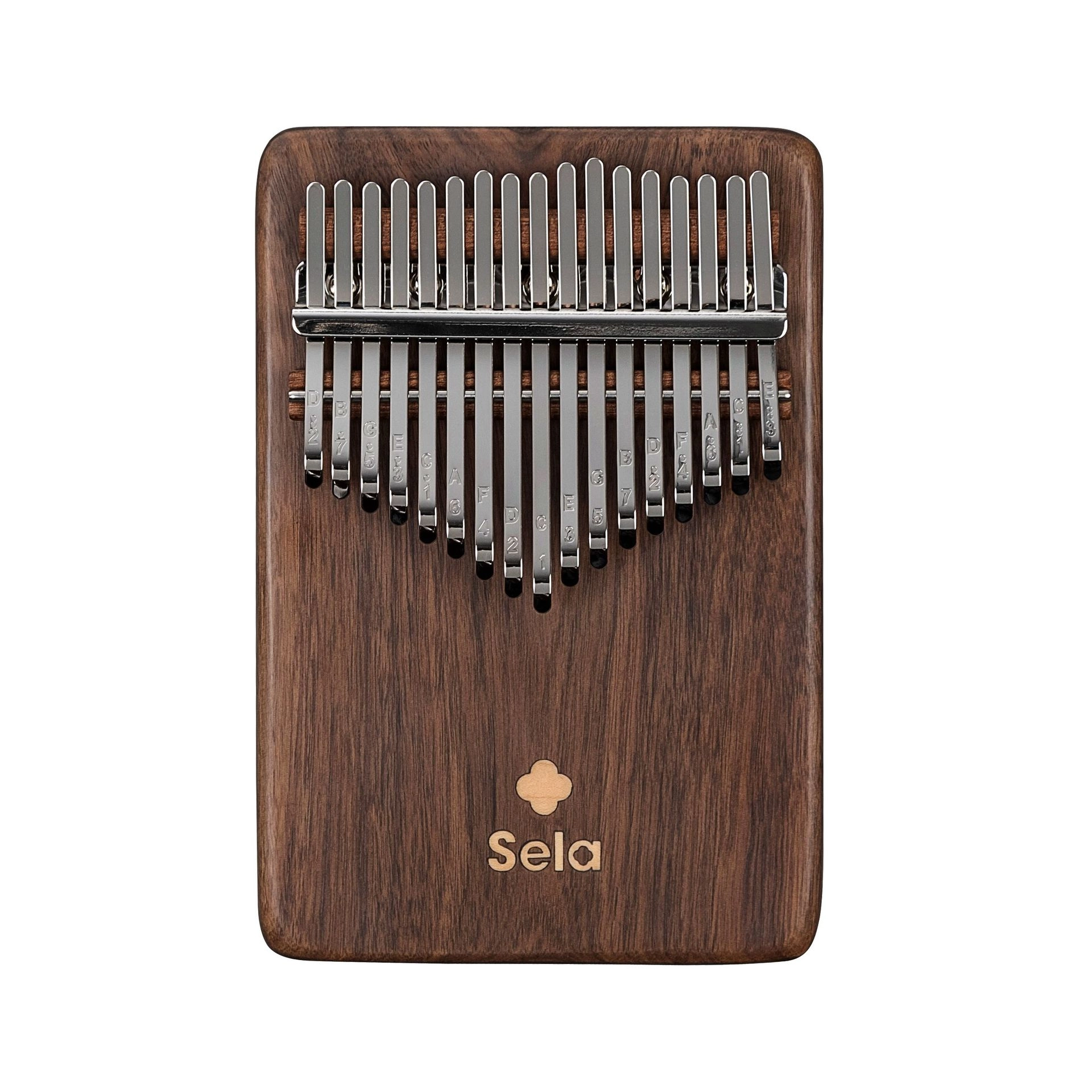 Sela Kalimba 17 Solid Black Walnut