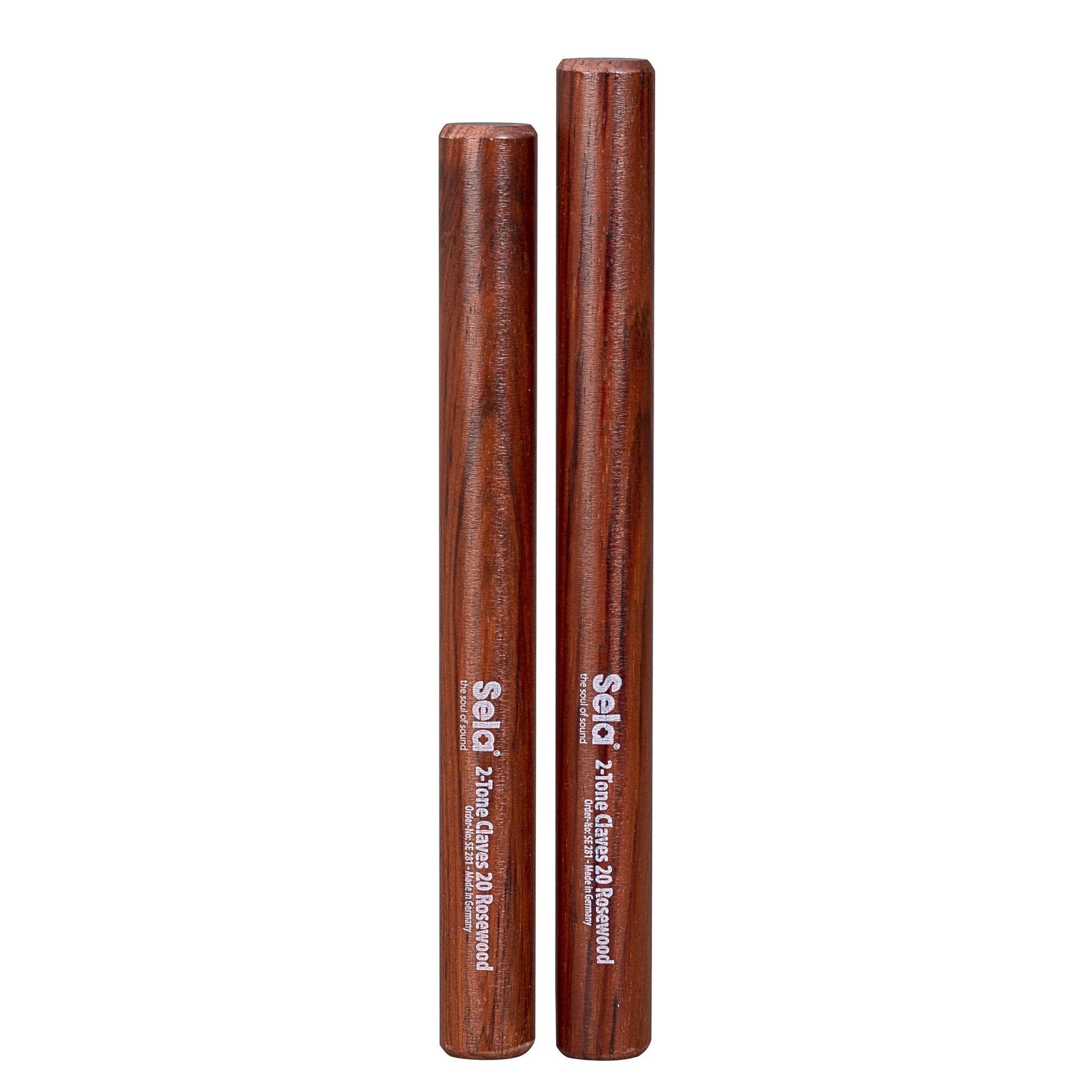 Sela 2-tone claves 20 Rosewood