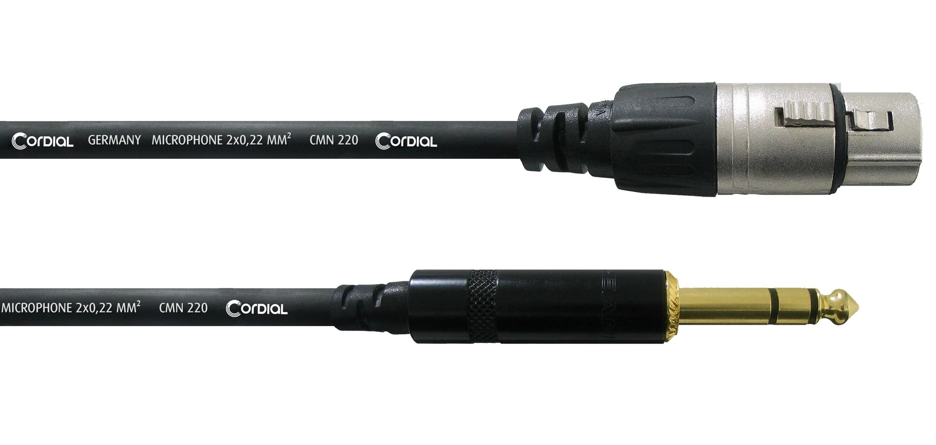 Cordial CFM 0,3 FV Kabeladapter XLRfemale 6,3mm Klinke symmetrisch 0,3 m