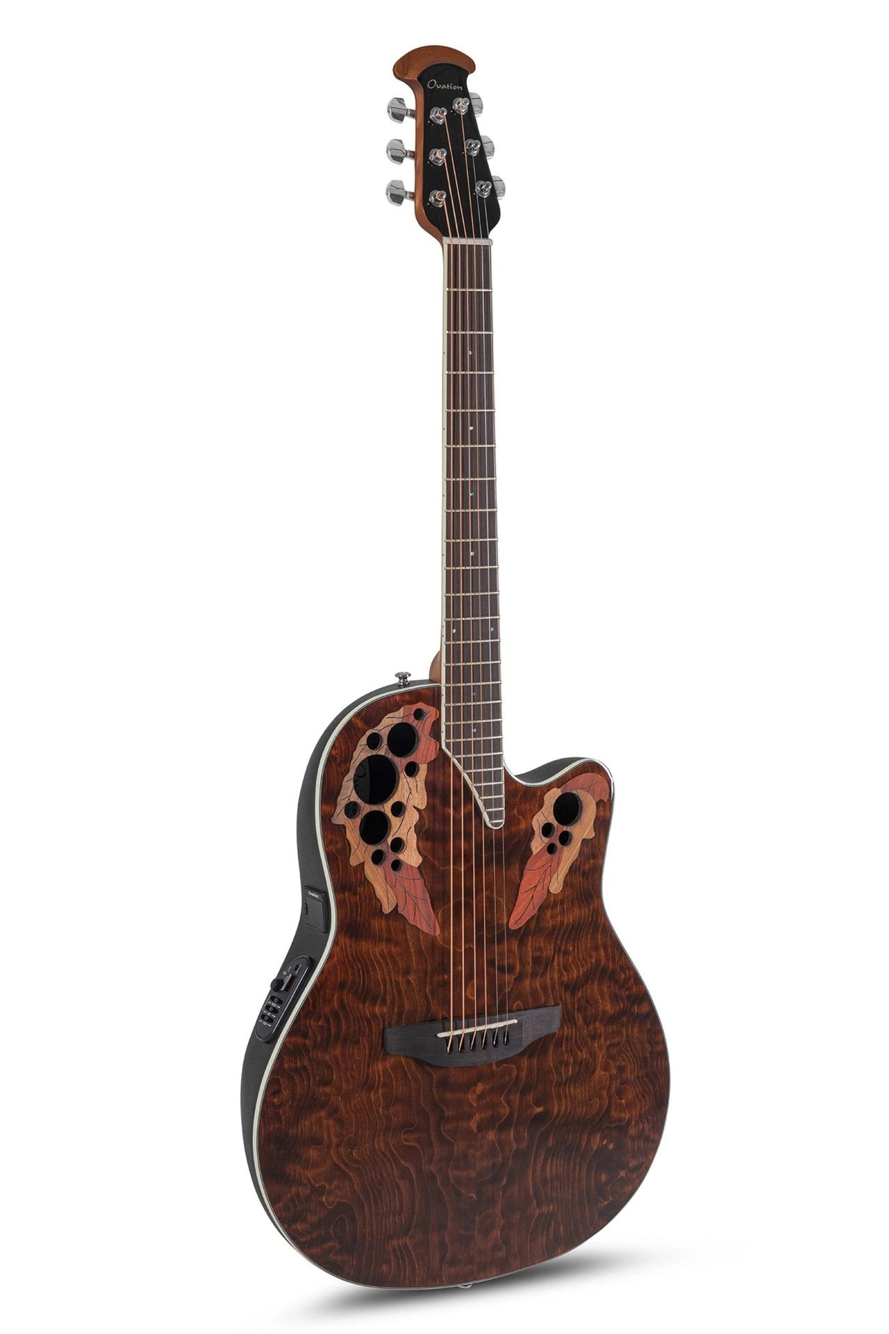 Ovation CE48P-TGE-G Celibrity Elite Plus Super-Shallow Tiger Eye