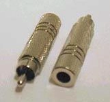 Festadapter Cinchstecker 6,3mm Klinkenbuchse