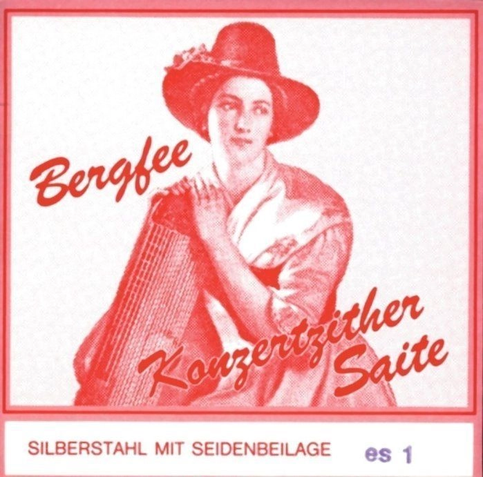 ZitherSaiten Optima Bergfee Satz 1221-MS42, 42-saitig, rote Serie, Harfenzither