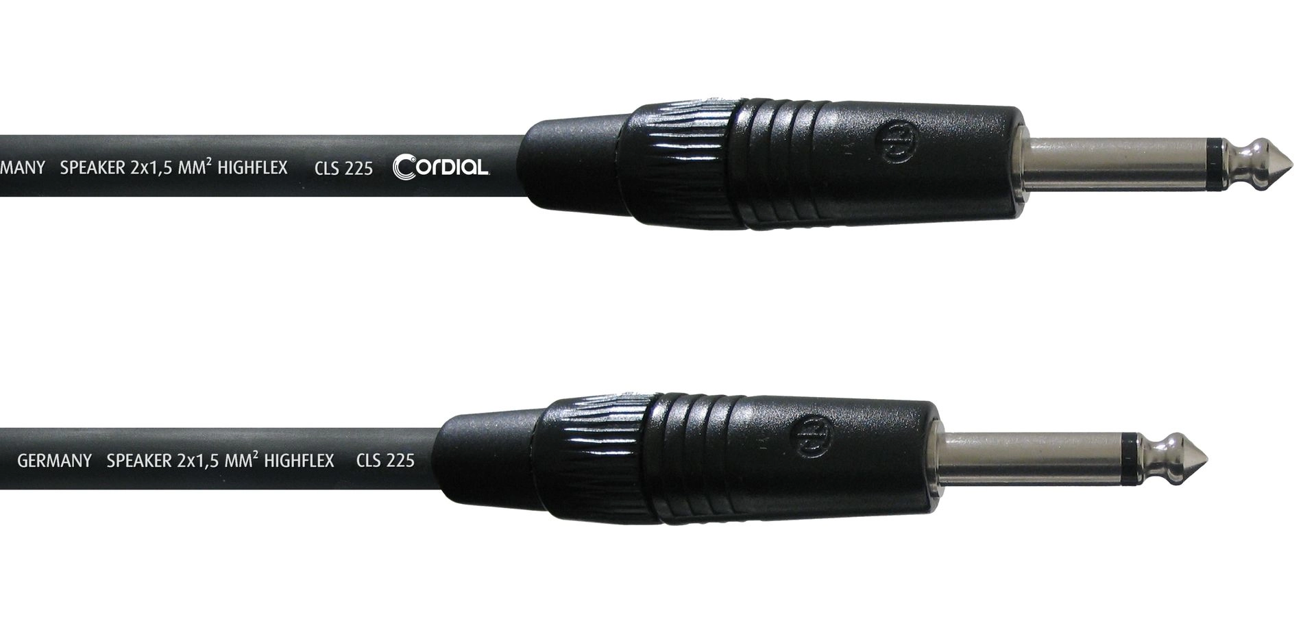 Cordial CPL 1.5 PP 25 Boxenkabel Klinke/Klinke, Neutrik, 2x2,5mm², 1,5m