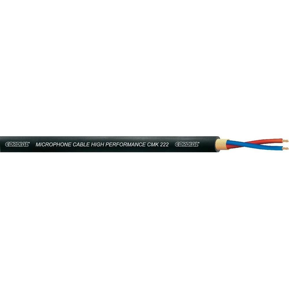 Cordial CMK 222 BK Mikrofonkabel NF-Kabel, symmetrisch, Meterware Schwarz