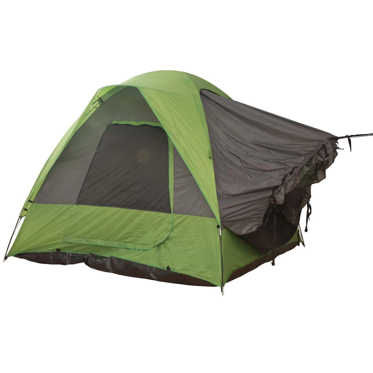 Autozelt Campingzelt Reisezelt für 4-5 Personen Glasfaser Polyester Grün 300 x 300 x 230 cm