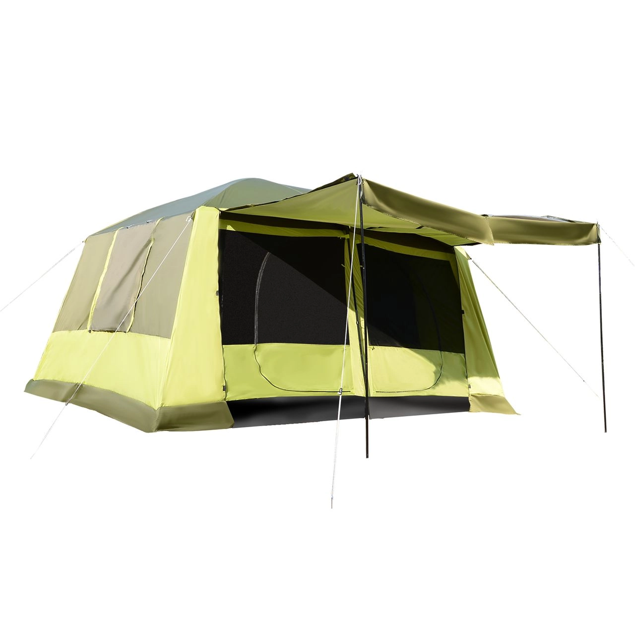 Campingzelt Kuppelzelt 2 Schlafkabinen 4-8 Personen 405x305cm