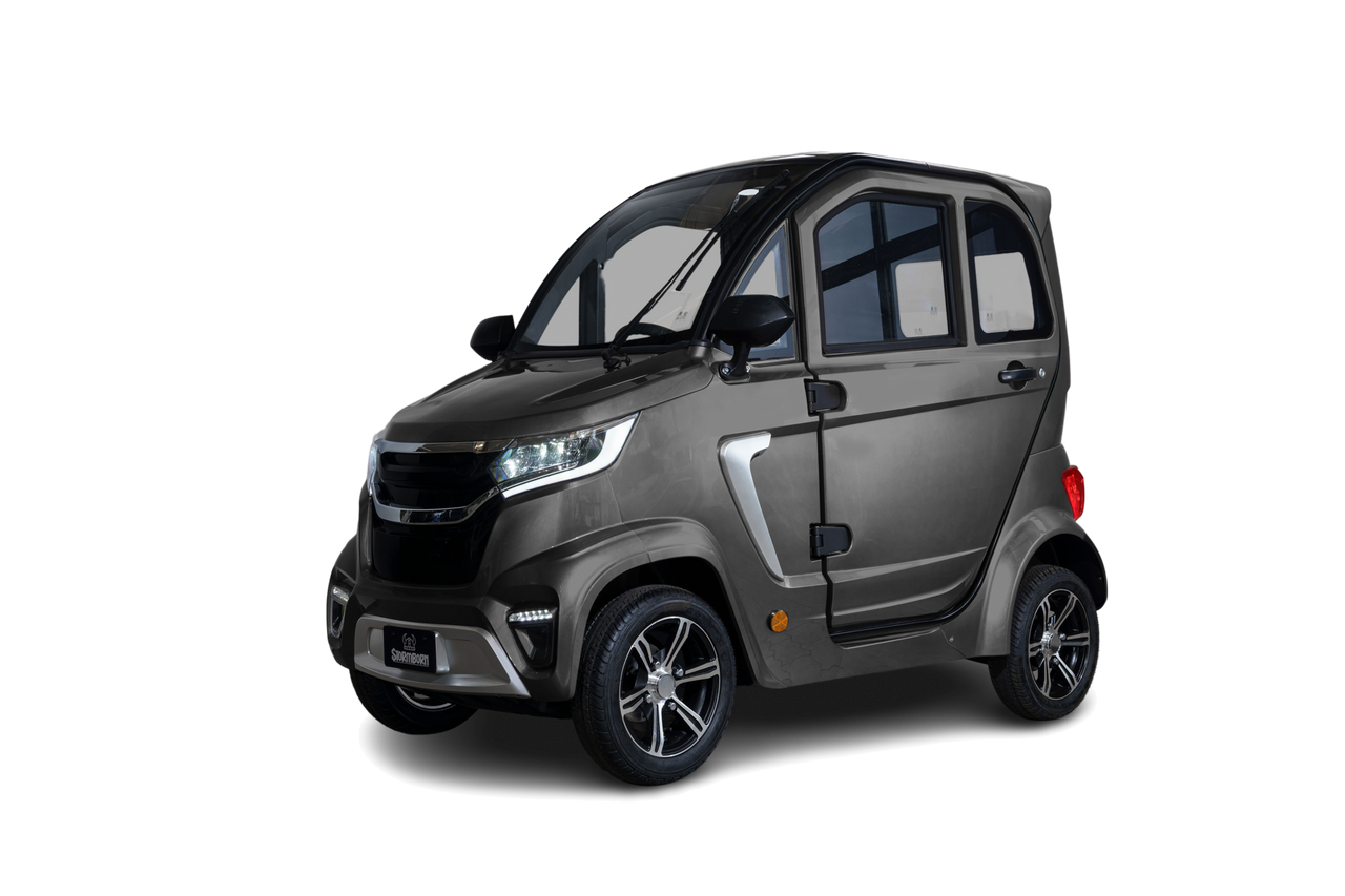 X8 – 2 kW, Blei-Gel-Akku, 45 oder 25 km/h silber - Elektrokabinenroller