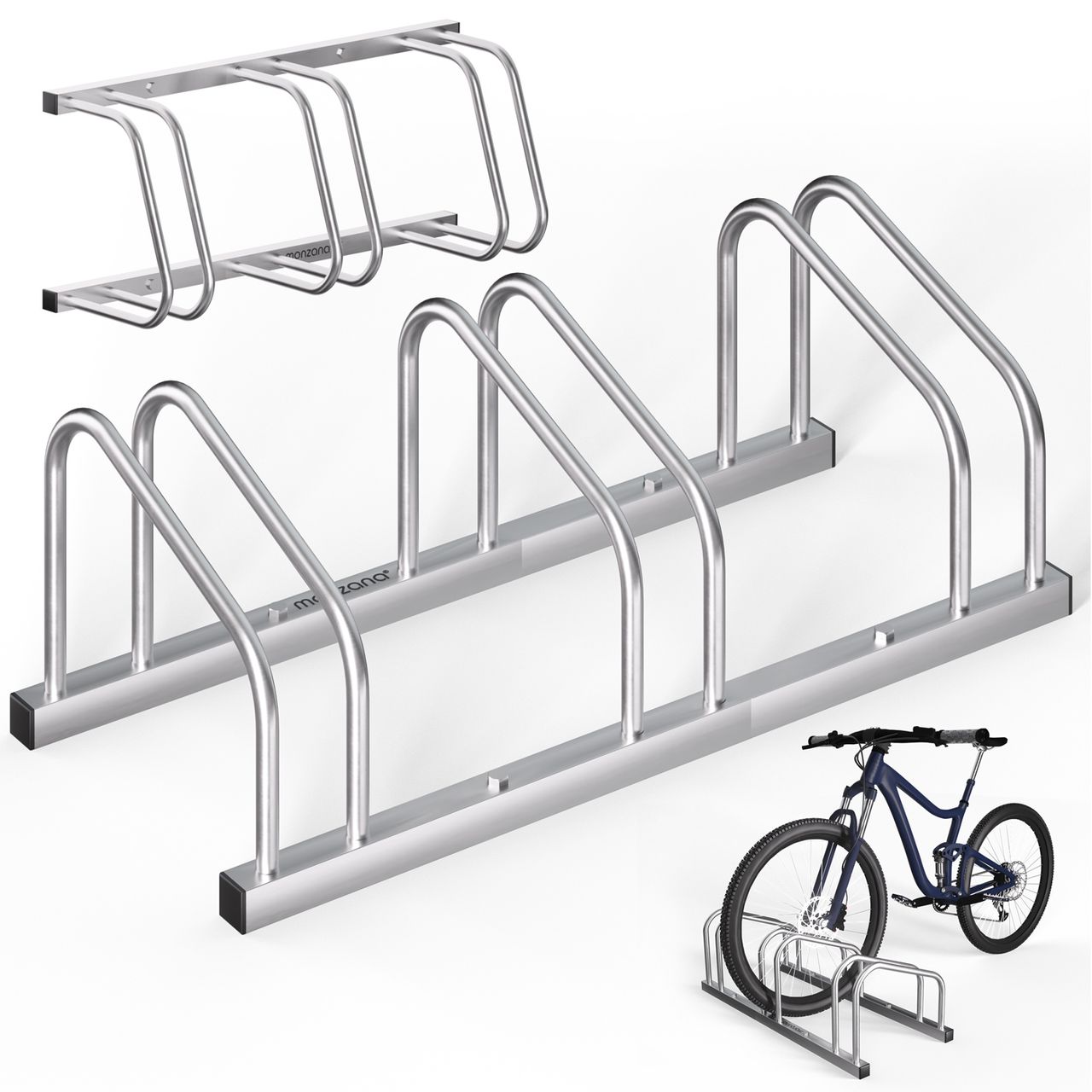 monzana® Fahrradständer 3er 71x32x27cm
