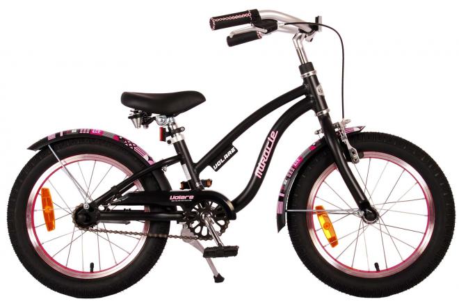 Miracle Cruiser Kinderfahrrad - Mädchen - 16 Zoll - Mattschwarz - Prime Collection