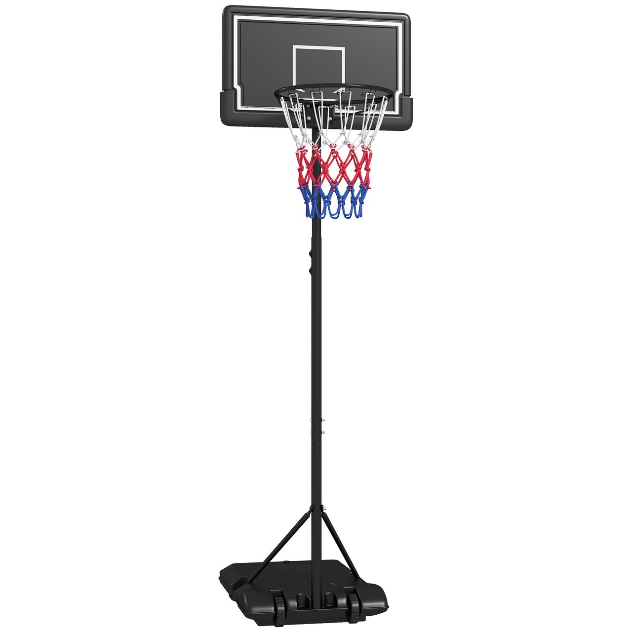 SPORTNOW Basketballständer 220-250 cm Basketballkorb mit Ständer Rollen