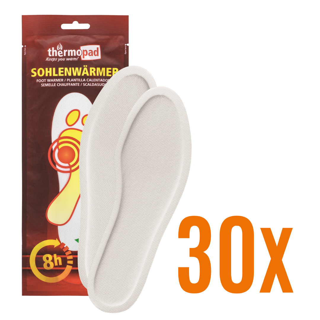 Thermopad 30x Paar Sohlenwärmer Größe M (38-39)