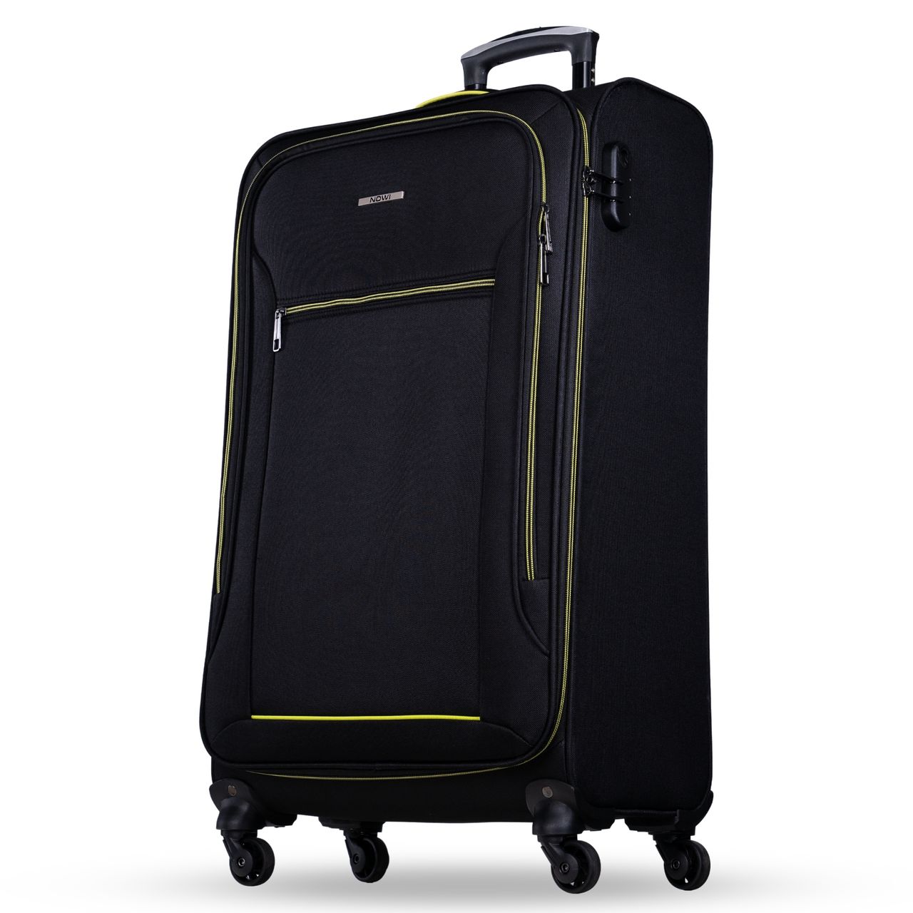 NOWI Sevilla Trolley M 55x40x20 – Leichter Koffer 30L 4 Rollen & Zahlenschloss BLAU