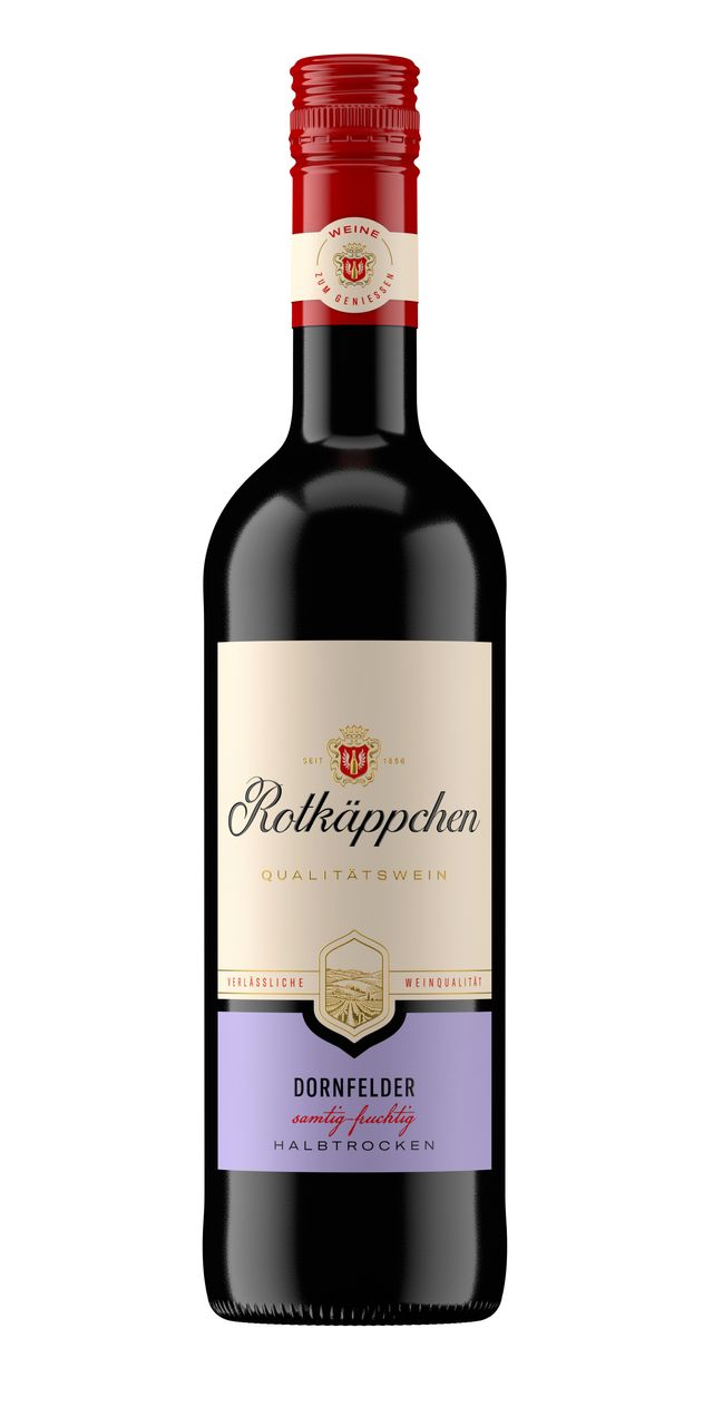 Rotwein Dornfelder halbtrocken