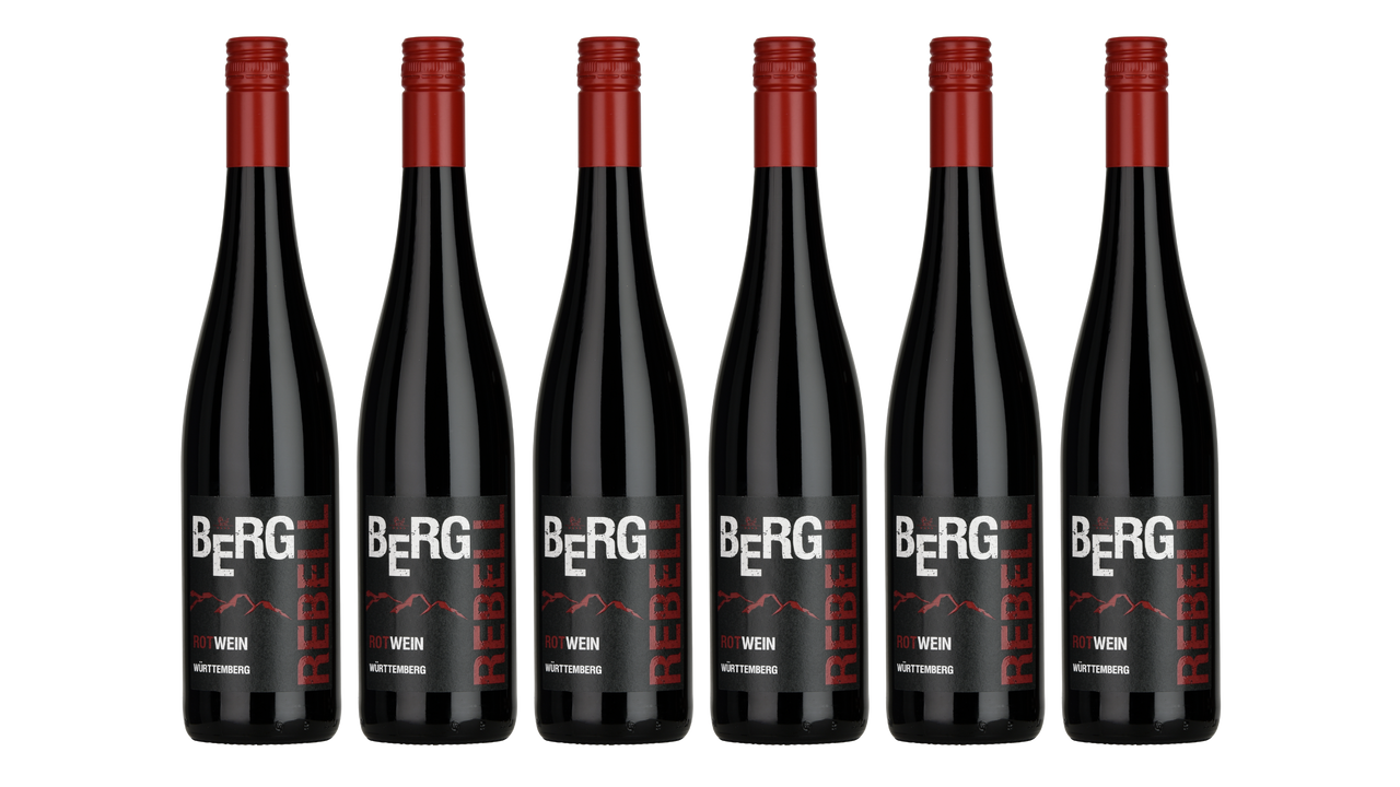 "Bergrebell" Rotweincuvée Qba Halbtrocken 0,75L 6er Karton