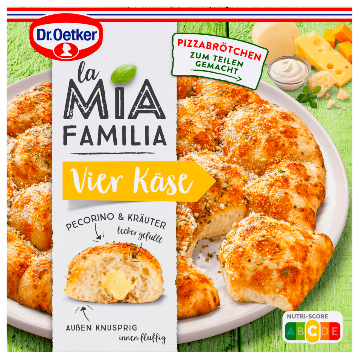 Dr. Oetker La Mia Familia Vier Käse Pizzabrötchen